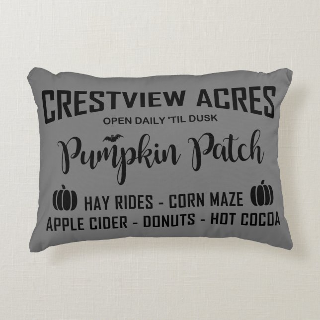 ALMOFADA DECORATIVA CRESTVIEW ACRES PATCH DE PUMPKIN (Frente)