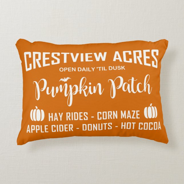 ALMOFADA DECORATIVA CRESTVIEW ACRES PATCH DE PUMPKIN (Frente)