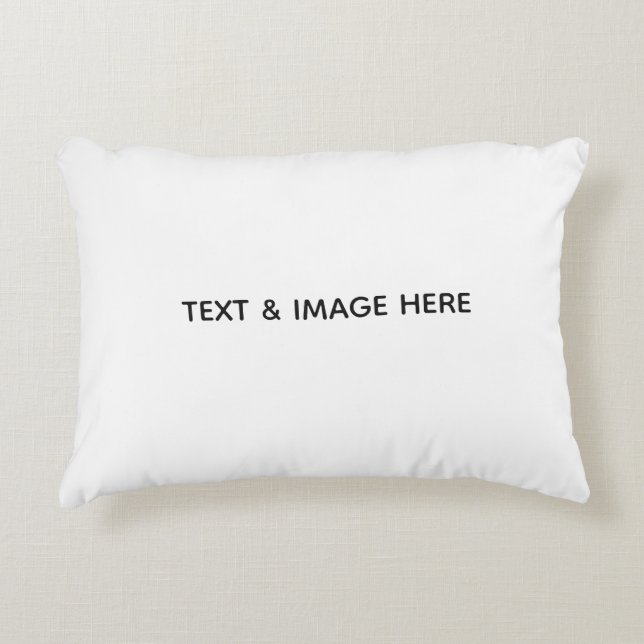 Almofada Decorativa Crie o seu próprio branco (Frente)