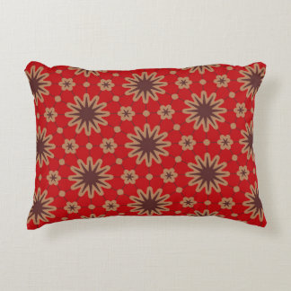 Almofada Decorativa Crimson Starburst Bloom