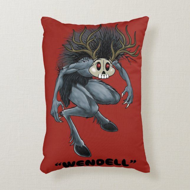 Almofada Decorativa Criptide Wendigo "Wendell" (Frente(Vertical))