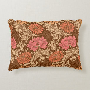Almofada Decorativa Crisântemos, Brown e oxidação de William Morris