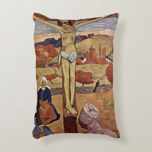Almofada Decorativa Cristo Amarelo de Paul Gauguin, Arte Fino Antigo