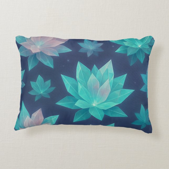 Almofada Decorativa Crystal Bloom - Radiação Petal Quebrada (Verso)