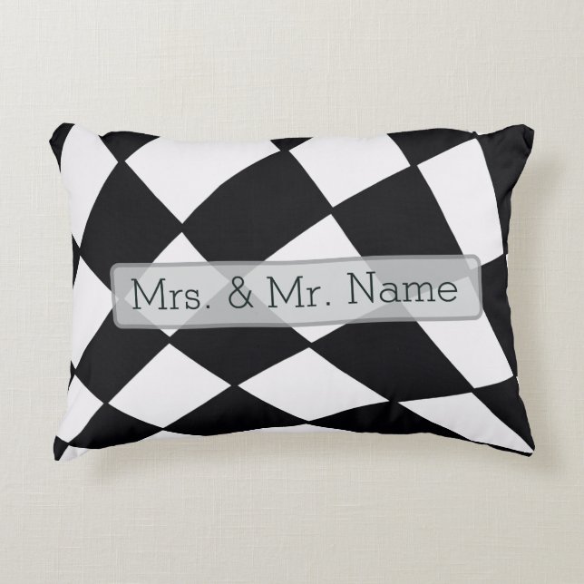 Almofada Decorativa Curved Grid | Modern  (Frente)