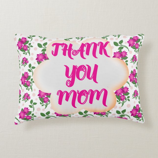 Almofada Decorativa Custom and personalized floral pattern  (Frente)