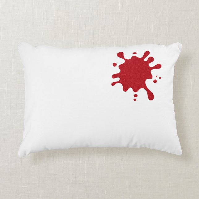 Almofada Decorativa Custom Tomato Red Splash Accent Pillow (Frente)
