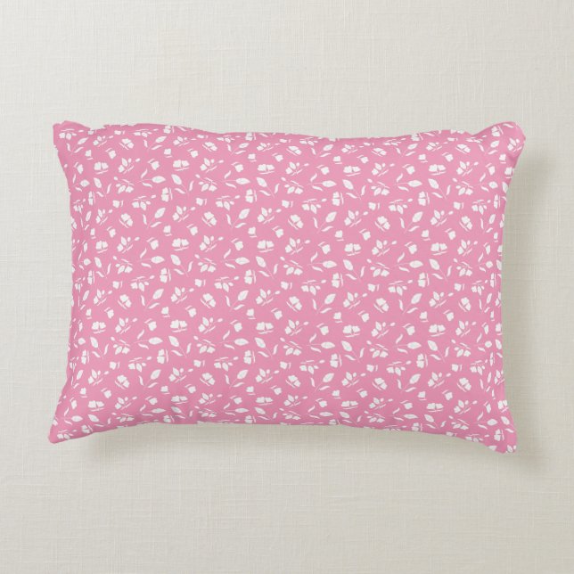 Almofada Decorativa Cute Flower Bud Pink Accent Pillow (Verso)