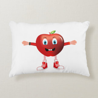 Almofada Decorativa Cute Happy Red Apple Cartoon Blanket for Kids