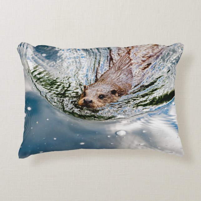 ALMOFADA DECORATIVA CUTE SEAL SWIMMING (Frente)