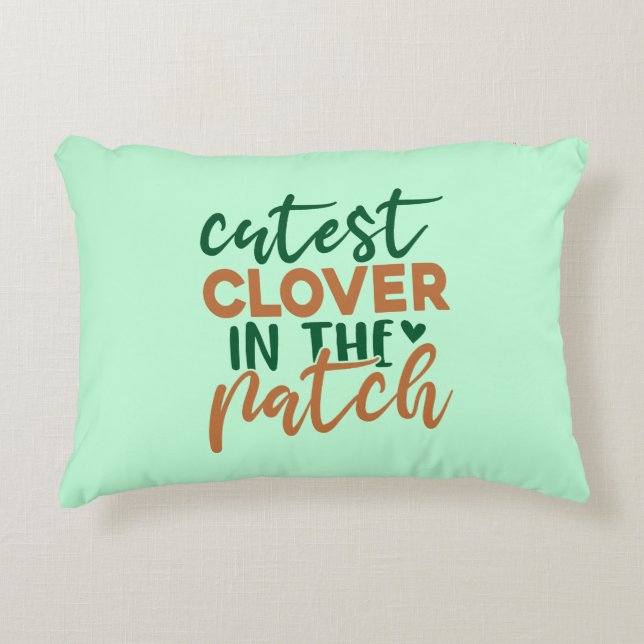 Almofada Decorativa Cutest Clover in The Patch St Patrick's-60863 (Frente)