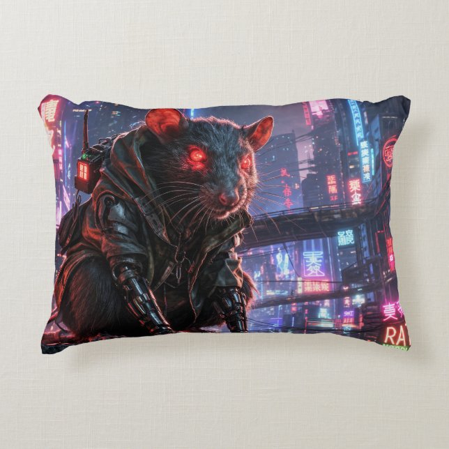 Almofada Decorativa CyberRat (Frente)