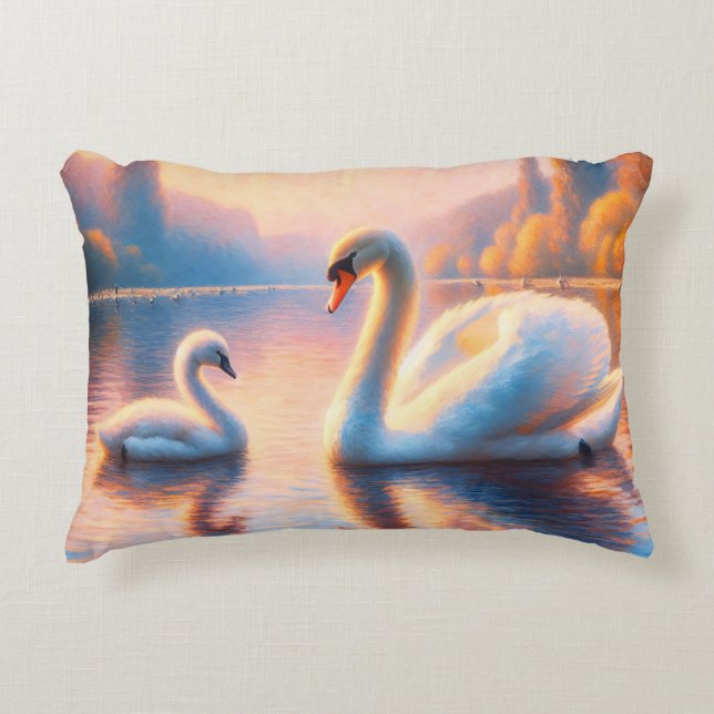 Almofada Decorativa Cygnet e Swan (Frente)