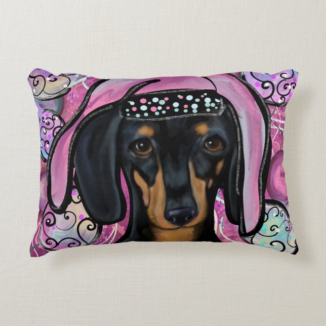ALMOFADA DECORATIVA DACHSHUND        (Frente)
