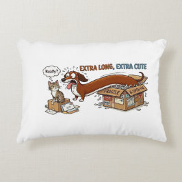 Almofada Decorativa Dachshund Extra Longo Extra Fofo