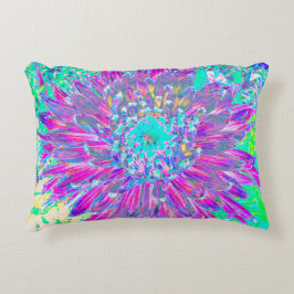 Almofada Decorativa Dália Azul-Roxo e Ovo de Robin