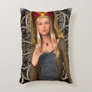 Almofada Decorativa Dama Medieval
