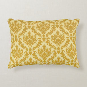 Almofada Decorativa Damasco Dourado