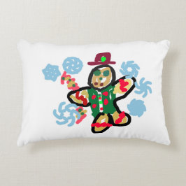 Almofada Decorativa dança do homem de biscoito de gengibre