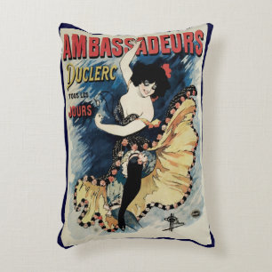 Almofada Decorativa Dançarina de Flamenco Art Nouveau Vintage, Ambassa