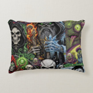 Almofada Decorativa Dark Fantasy Horror Collage Throw Pillow | Sorcere