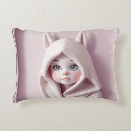 Almofada Decorativa „Das Mädchen im Zaubermantel“