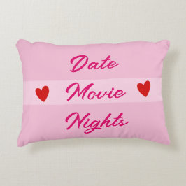 Almofada Decorativa Data Filmes Noites Tipografia Girassol Rosa