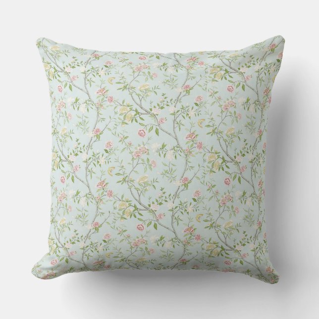 Almofada Decorativa de Floral Delicado com Fundo V (Frente)