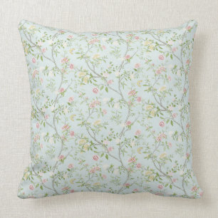 Almofada Decorativa de Floral Delicado com Fundo V