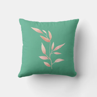 Almofada Decorativa de Folhas Botânicas em Verde A