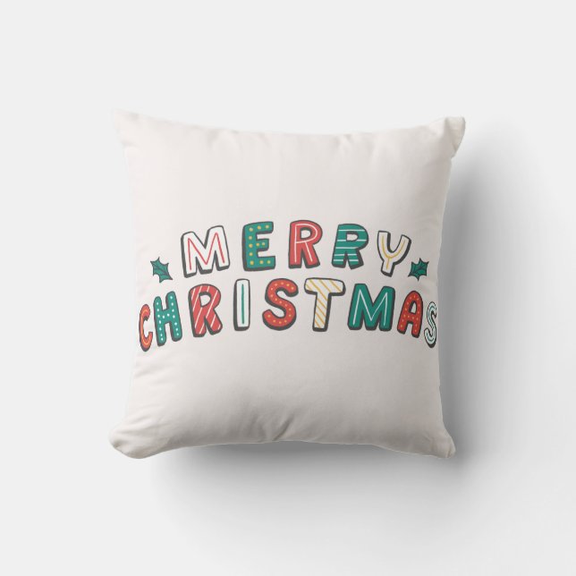 Almofada Decorativa de Natal para Casa de Férias (Frente)