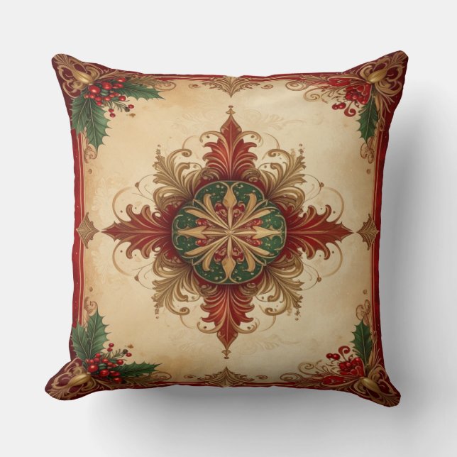 Almofada Decorativa de Natal Vermelha (Frente)