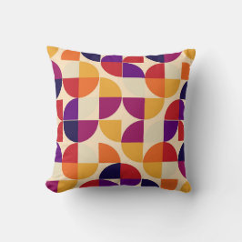 Almofada Decorativa de Padrão Abstrato Retro para 