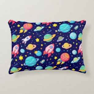 Almofada Decorativa Decoração de Astronomia para Crianças do Planeta G