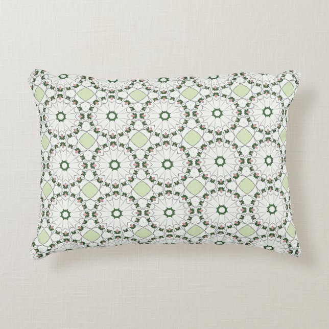 Almofada Decorativa decorative pillow featuring a geometric pattern (Frente)