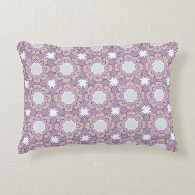 Almofada Decorativa decorative pillow featuring a geometric pattern (Frente)