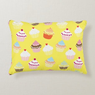 Almofada Decorativa Delicioso sotaque de Cupcakes de aniversário decor