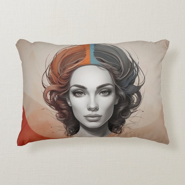 Almofada Decorativa dentro out vivid girl (Frente)