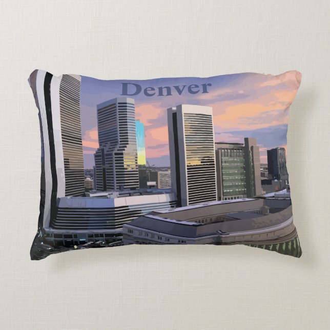 Almofada Decorativa Denver Skyline (Frente)
