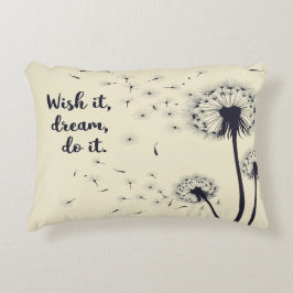 Almofada Decorativa Deseje-O, Sonhe-O Travesseiro