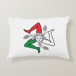 Almofada Decorativa Desenho da Medusa Trinacria Siciliana