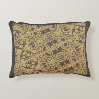 Almofada Decorativa Desenho de padrão multi texturizado marrom