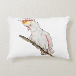 Almofada Decorativa Desenho em aquarela de um papagaio-católico