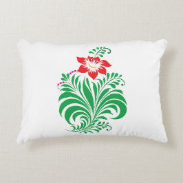 Almofada Decorativa Desenho Floral Ornamental – Elegante
