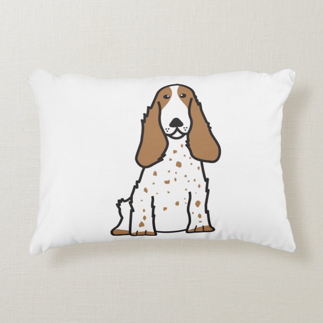 Almofada Decorativa Desenhos animados do cão de cocker spaniel do (Frente)