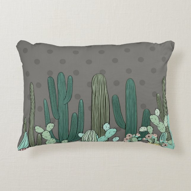 Almofada Decorativa Desert Cactus Travesseiro decorativo (Frente)