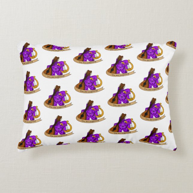 Almofada Decorativa Design de Bard Dice (Frente)
