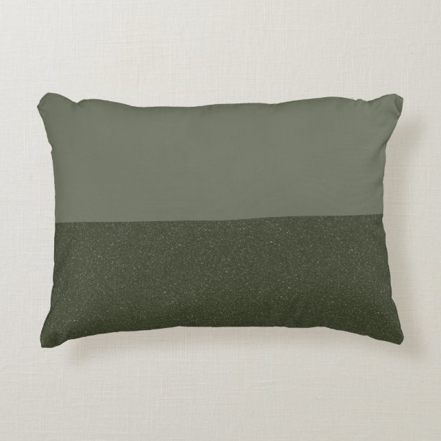 Almofada Decorativa Design de Divisão Verde de Moisés Personalizado (Frente)