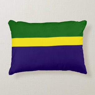 Almofada Decorativa Design de Estilo de Bloco de Cor Azul Verde