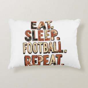 Almofada Decorativa Design de fã de futebol retrô Gráfico de futebol